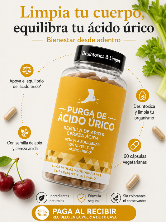 ACIDO URICO 💜  Tu aliado diario para el bienestar y equilibrio